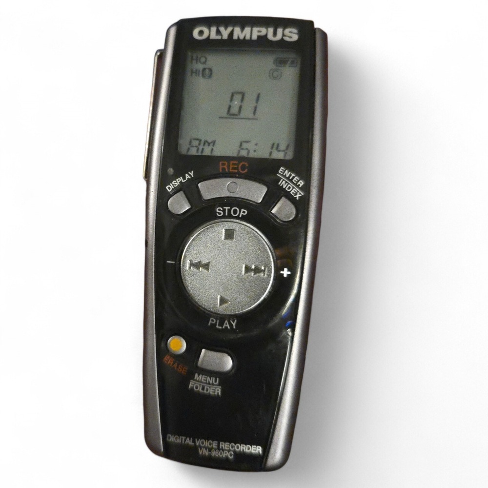 VN-960PC Olympus Digital Voice Recorder Audio‎ Recording Handheld Silver Compact